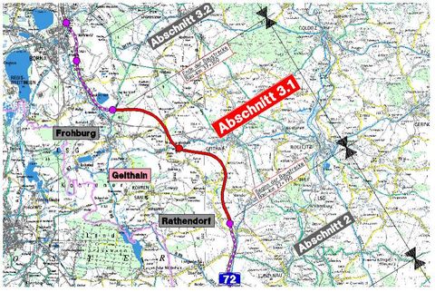 Bundesautobahn A 72, Chemnitz - Leipzig